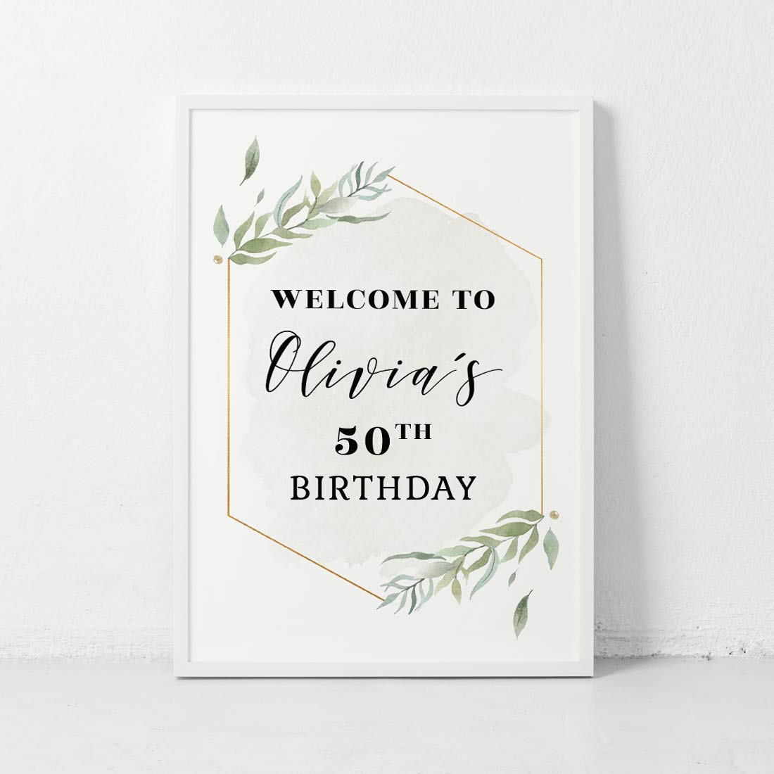 Amazon.com: Andaz Press Personalized Extra Large Birthday Easel